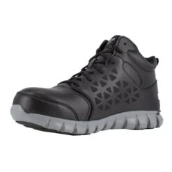 Men's Reebok Sublite Cushion Work Mid Composite Toe Waterproof -Reebok Store 2 650 reebok sublite cushion work mid composite toe waterproof black